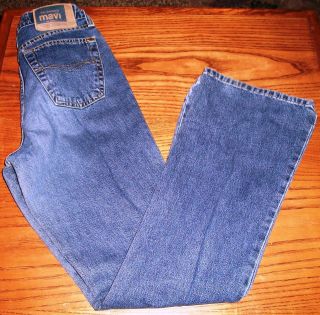 Mavi Molly Dark Blue Jeans Stretch Flare Low Rise Size 25 Juniors 30 
