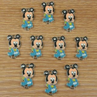   Baby Mickey Mouse Charm Pendants Baby Shower Jewerly Making Crafts DIY