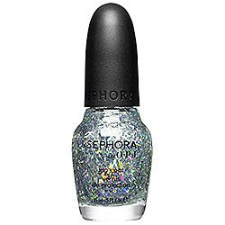 Sephora By OPI Nail Polish Sparkle Me Silver Top Coat Glitter Lacquer 