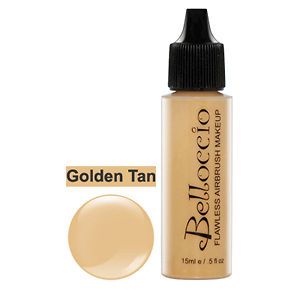 Belloccio Pro Airbrush Makeup GOLDEN TAN SHADE FOUNDATION Flawless 