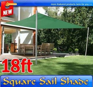 New Year 18 FT Sun Sail Shade Canopy Outdoor Patio Garden Green