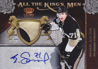 11 12 Panini Crown Royale All The Kings Patch/Auto Evgeni Malkin /10