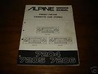 alpine 7204 7205 7206 service manual cassette tape time left