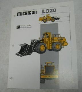 michigan 1986 l320 loader spec brochure  8