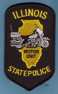 ILLINOIS STATE POLICE MOTOR UNIT MOTORCYCLE PATCH