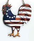 americana rooster chicken country wood sign home decor time left