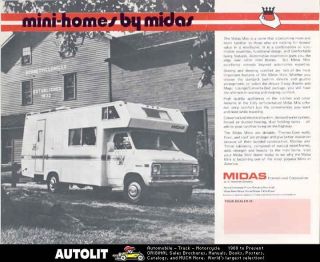 1972 midas mini motorhome rv brochure  7