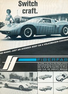 1967 fiberfab avenger classic vintage advertisement v3 