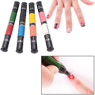 Migi Nail Art Polish Designer 4 Pen Brushes   Set of 8 colors