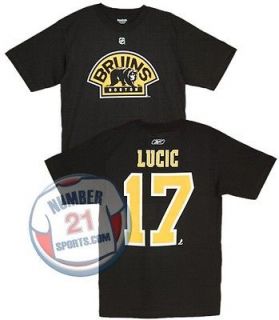 Boston Bruins Milan Lucic Black Alternate Logo Name and Number Jersey 