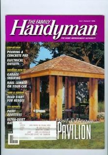 1996 Handyman Magazine Post & Beam Pavillion/Pour​ing Concrete Pad 