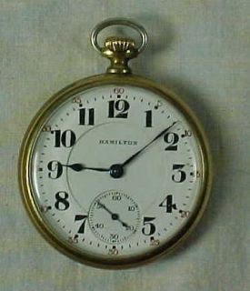 hamilton 992 21 jewel gold railroad pocket watch time left