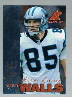 1997 pinnacle inside the can Silver lining parallel WESLEY WALLS #102 