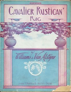 cavalier rustican rag 1910 williams van alstyne 