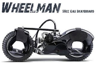 wheelman 50cc gas skateboard black or white wm 01 time