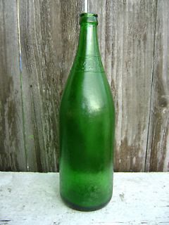 12 inch nehi par t pak green glass bottle b354