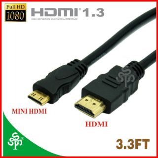 TSSS Gold HDMI To MINI HDMI Cable For HDTV DV DC Projector DVD Players 
