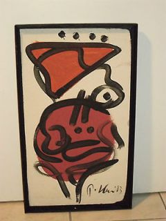 robert peter keil brown picasso miro original painting from luxembourg