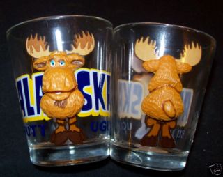 alaska collector shotglass butt ugly 3d moose funny time left