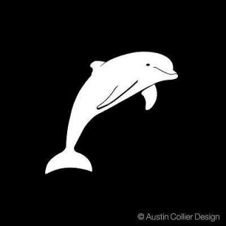 dolphin vinyl decal car truck sticker cute ocean life returns