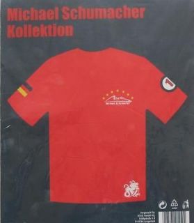 Michael Schumacher Collection Formula 1 T Shirt 100% Cotton Size XXL 