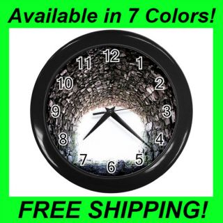 Old Stone Tunnel Design   Wall Clock (Choose from 7 Colors)  PP1896