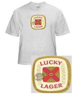   BEER T SHIRT LUCKY LAGER BREWING VANCOUVER WASHINGTON SMALL XXXLARGE