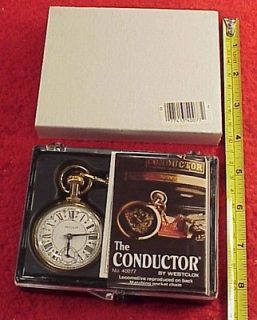 The Conductor Westclox Pocket Watch New Old Stock Boxed needs cleaning 