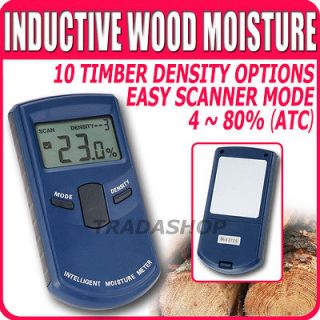   Inductive Wood Tree Timber Moisture Meter 4 80% 10 Timber Density ATC