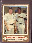 1962 Topps 18 Managers Dream Mickey Mantle/Willie Mays EX #D5825