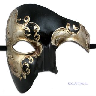Phantom of the Opera VENETIAN Masquerade Mask PALE GOLD VENICE * Made 