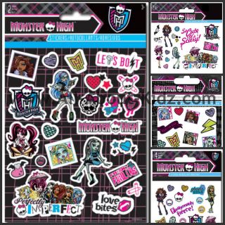 monster high birthday party stickers make own favor pack more