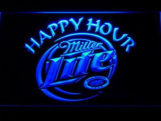 Newly listed 605 b Miller Lite Happy Hour Beer Bar Neon Light Sign