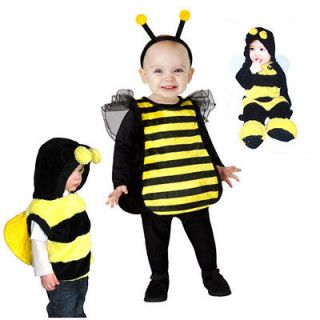   Assorted Bumble Bee Deluxe Costume Jumper Vest Dress 6 12m 1 2 yr 2 4