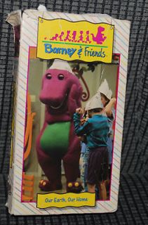 barney friends our earth our home vhs video movie vtg