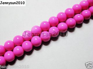 Quality Czech Opaque Coated Glass Pearl Round Beads 16 8mm 10mm 12mm 