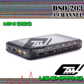 portable arm dso203 nano 4 channel digital oscilloscope time left