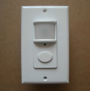 new occupancy wall motion sensor detector switch white time left