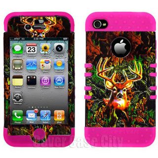   Mossy Deer Camo Hybrid Hard Cover Case Apple iPhone 4 4S 4GS Accessory