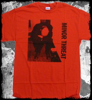 minor threat lp stairs red t shirt official fast ship
