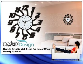 Modern Style Novelty Artistic Large Wall Clock Home Office Fashion 