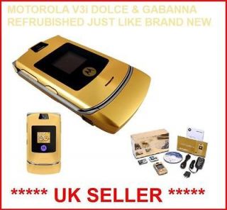 Motorola MOTORAZR V3i DOLCE & GABBANA   Gold (Unlocked) Mobile Phone