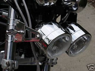   round chrome dominator motorcycle headlights free next day shipping