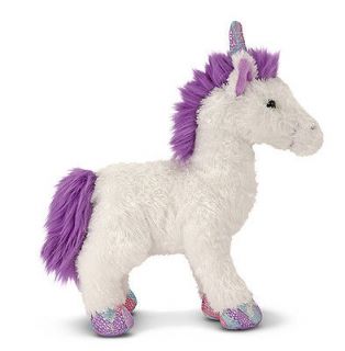 NEW White Misty Unicorn Horse Stuffed Animal Toy Soft Plush Melissa 