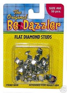50 original bedazzler flat diamond studs size 60 nip time