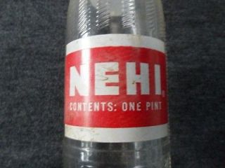 vintage nehi one pint 16ozs glass bottle 