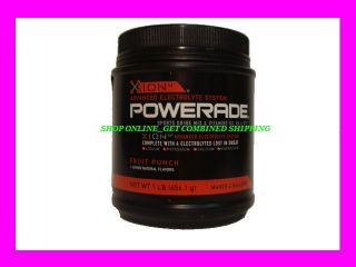 powerade xion4 sports drink mix fruit punch makes 2gals one