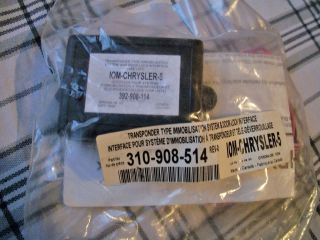 2004 CHRYSLER PACIFICA Combo Databus Bypass Module keyless entry 