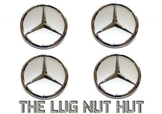 Complete Set of NEW Silver Mercedes Benz Caps for Rims Wheels fits 