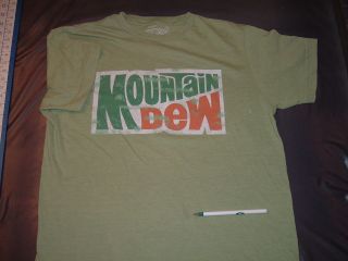 Mountain Dew Medium Tshirt yahoo diet soda pop beverage mtn soft drink 